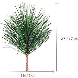 ABAODAM PLANTAS ARTIFICIAIS 24PCS Creative Pines Picks Simulação de novidade Ramilos de pinheiros de Natal