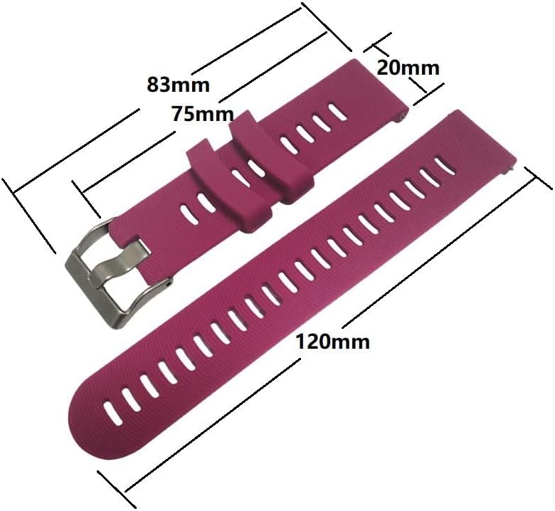Sawidee colorido 20mm Watch Bands Strap for Garmin Forerunner 245 245m 645 Música Vivomove 3 HR Sport