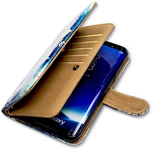 BCOV Galaxy Note 8 Case, bandeira retro American Multifuncional Carteira Capa de Caso de Caso de Caso