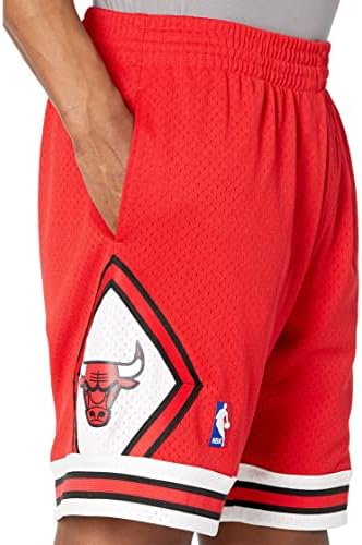Mitchell e Ness Chicago Bulls NBA swingman shorts de malha masculina - 1997 Road