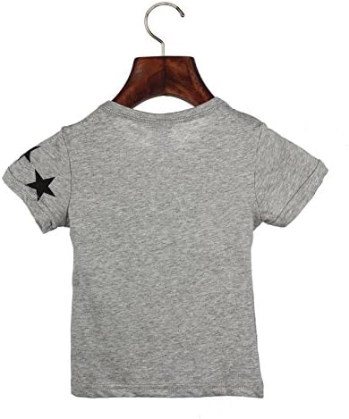 Laços para criança menino menino camisa de manga crianças camisetas tops crianças 90 pescoço curto para estrela