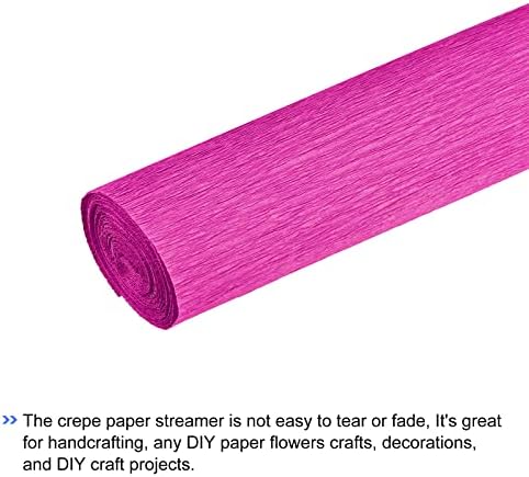 Meccanixity Crepe Paper Roll 7,5 pés de comprimento 20 polegadas de largura para cerimônia de casamento Vários