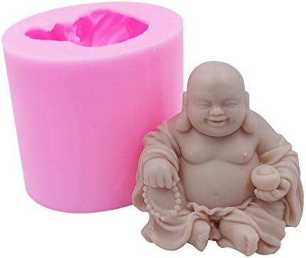 Great Molds Buda 3D flexível Silicone Soap Mold Silicone Candle