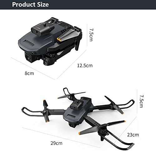 Drones dobráveis ​​do stseace com câmera 4K HD para adultos, vídeo WiFi FPV RC Quadcopter, altitude Hold,
