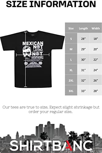 Camisa de camisa mexicana não latina emiliano zapata camiseta legal mexico tee
