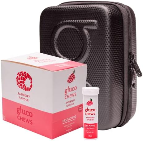 Pacote de viagens de glucologia - 1 preto mais clássico da caixa e 6 x comprimidos de glicose laranja