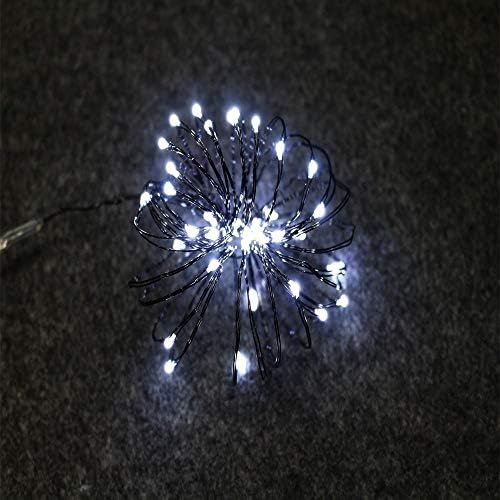 'Comprimento iluminado com 36 luzes LED LED LED WHITE Ultra Wire Halloween 9 pés'