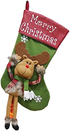 Meias de Natal Lareira Solping Socks Família Decoração de Natal Festas de férias Decoração Ganchos