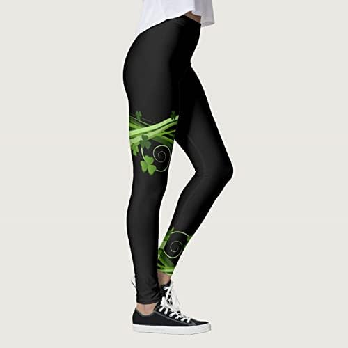 Bodysuit for Women Shorts Plus Size Size Paddystripes Good Luck Pants Verde Imprima Leggings