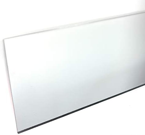 12 x 24 ⅛ folha de espelho de plástico de acrílico com bordas polidas acabadas por E.H.C