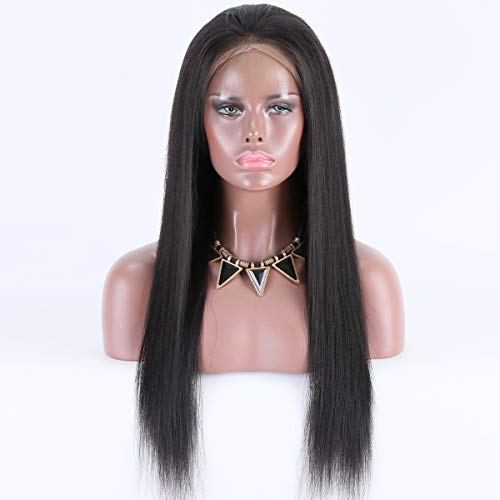 Premier 360 perucas de renda leves yaki reto Remy Remy Human Human Wigs para mulheres 150% Densidade