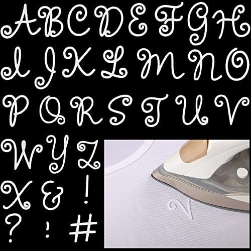 279 peças Ferro em letras 2 polegadas A-Z Cartas de rebanho transferem letras