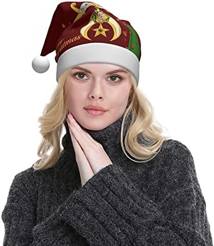 Shriners adultos engraçados luxuoso chapéu de natal para mulheres e homens chapéu de férias de natal
