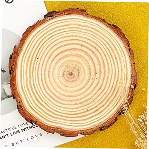 Fomiyes 12pcs Coasters de casca de embelezamentos para criar artesanato de diy crafts acessórios troncos de madeira