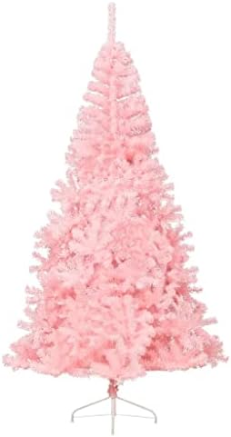 Vidaxl Half Artificial Half Christmas Tree com Stand Pink 94,5 PVC