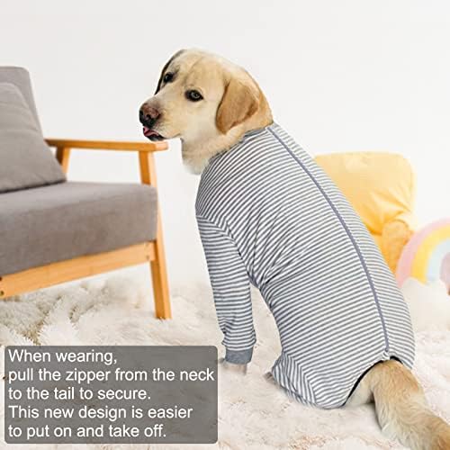 Yaepoeto cães de cães de cirurgia traje para cães de bodysuit médio de pijamas PJS de corpo inteiro para