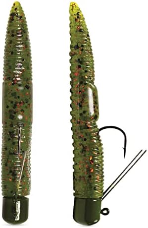Lunkerhunt finesse worm pré-reparado-isca de isca macia, pesa ¼ oz, 3 ”de comprimento