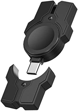 Carregador portátil Indekos para Apple Watch, carregadores sem fio de viagem USB C Viagens com pequeno carregamento