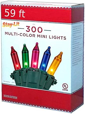Hora de férias - 300 mini -luzes multicoloridas - fio verde - interno/externo - comprimento