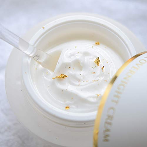OROGOLD 24K Overnight Cream - Hidratante anti -envelhecimento para a pele juvenil - creme noturno de