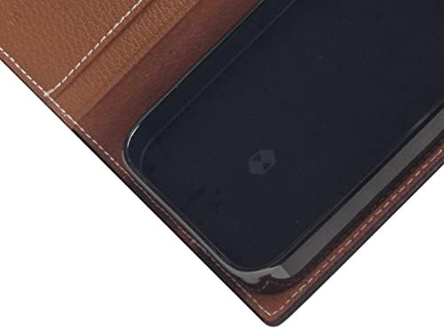 Caixa de couro SLG Compatível com o iPhone 14 Plus, D6 Hybrid Grein Leather Diário Linerte de capa