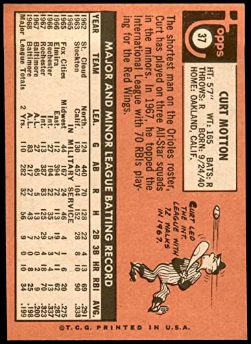1969 Topps 37 Curt Motton Baltimore Orioles nm/mt Orioles