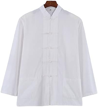 Zooboo tradicional de manga longa Tang Kung fu uniforme camisa masculina