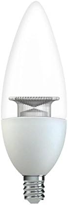 GE 40W Equivalente Soft White Alta Definição B11 Tip rombuda Clear Candelabra Base Lâmpada LED diminuída