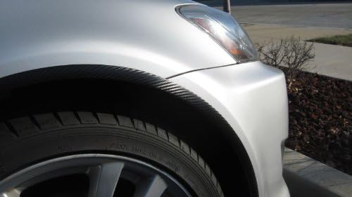 312 Fits de automobilismo 2007-2012 Mitsubishi Eclipse Fibra de fibra de carbono Poço/Fender acaba molduras 4pc
