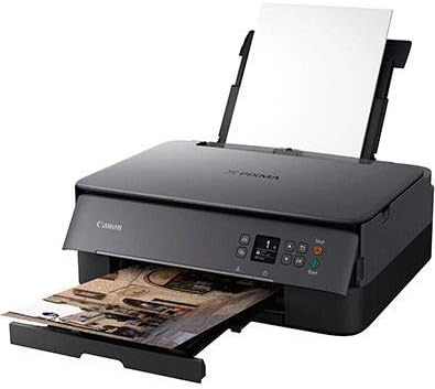 CANON TS5320 Tudo em uma impressora sem fio, scanner, copiadora com airprint, preto, reabastecimento de traço da