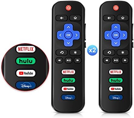 Controle remoto substituído para TV Roku, compatível com TCL ROKU/HISSENS ROKU/ELEMENTO ROKU/INSIGNIA