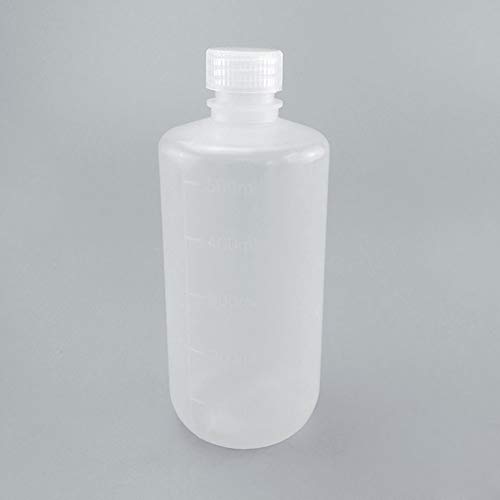 Adamas-beta 5pcs 500ml, pp plástico vazio pequeno boca pequena graduada em laboratório recipiente químico