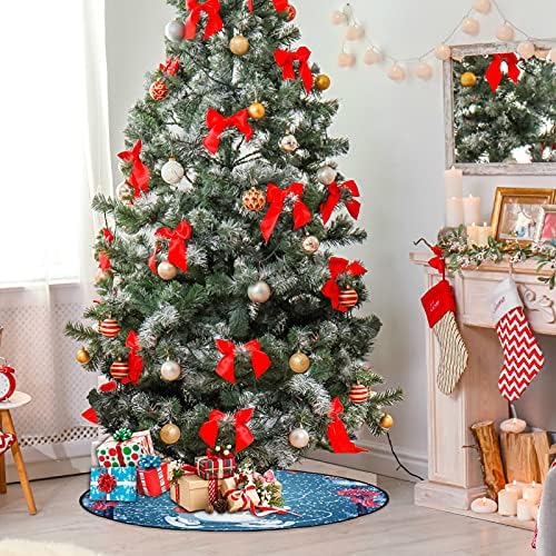 Boneco de neve Papai Noel CLAUS Árvore de natal árvore de Natal Treça à prova d'água Bandeja de tapete