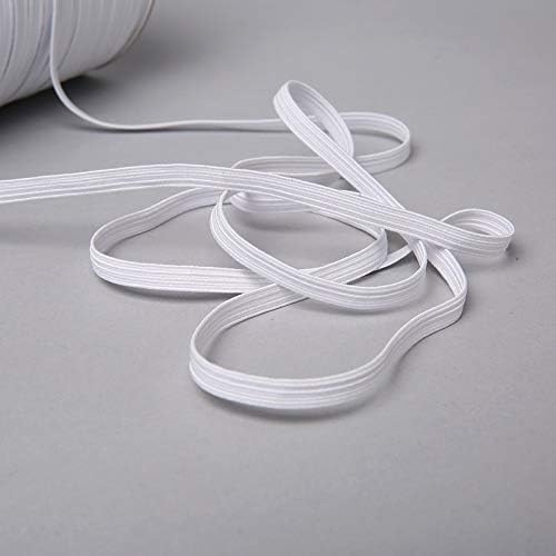 Caixa elástica plana de cinta esticada pesada cordão elástico 1/4 polegadas de 6 mm/borracha 100 jardas