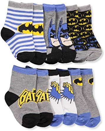 Batman Infant Baby Boys Socks - 6 pacote