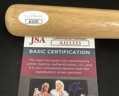 Buck O'Neil assinou o mini -bastão de beisebol do logotipo 16 Autograph KC Monarchs￼ JSA - Bats