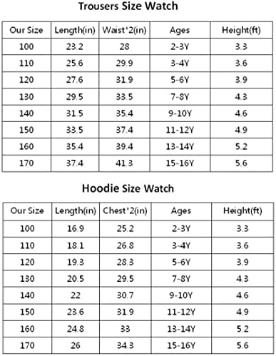 Lanboq Kids Fall Falt Winter Tacksuit Monsters Inc. Sweatshirts and Sweatspants Define capuzes confortáveis