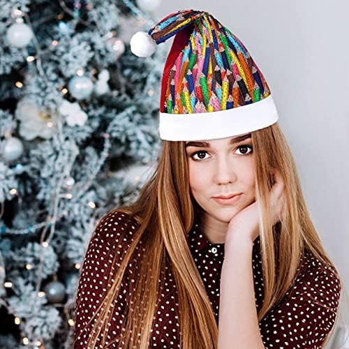 Caneta colorida lantejoulas chapéus de natal santa natal chapéu para adultos tesouro de festas de Natal