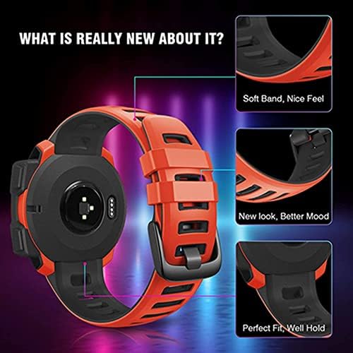 Ienyu Silicone Watch Band Strap for Garmin Instinct Watch Substituição pulseira de pulseira para instinto maré/esports/solar/pulseira