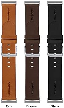Time de jogo Washington Comandantes Premium Leather Watch Band compatível com Fitbit Versa 3 e Sense