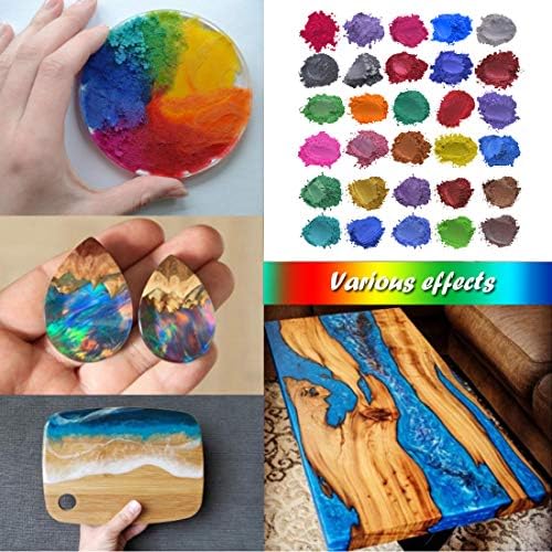 30 colours Sopa Soap mica epóxido x5g color pigmentos em pó de resina colorida artescrafts e artesanato