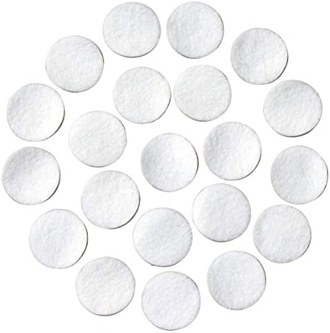 Círculos de feltro adesivo branco; 1/2 de largura, 3/4 de largura, 1 de largura ou 1,5 de largura; Vários