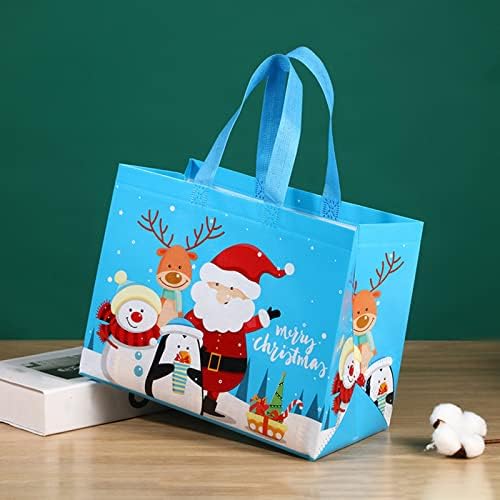 XIOS Decoração de Natal sacolas de Natal com alças Bagmultifuncional sacolas de Natal para presentes embalando
