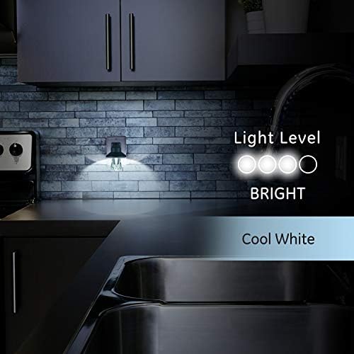 GE Home LED elétrico Vintage Nightlight, plug-in, sensor do anoitecer ao amanhecer, branco frio, fazenda, rústico,