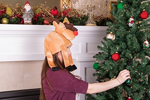 Criações inteligentes chapéu de festa de natal para crianças e adultos, figurino unissex divertido, um