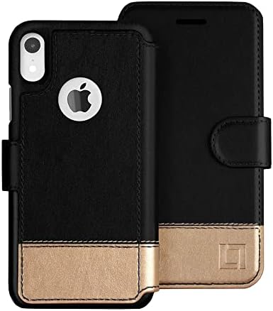 Lupa iPhone XR Caixa de carteira, durável e esbelta, leve com design clássico e fechamento magnético