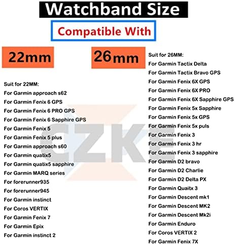 Fndwj Braided Nylon Watch Bands com fivela elástica para Garmin Fenix ​​7 7x 6 6x Pro 5x 5 3HR