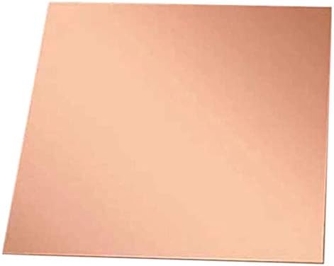 Placa de cobre roxa de folha de cobre Nianxinn 6 Tamanhos diferentes Placa de cobre grossa 2,5 mm