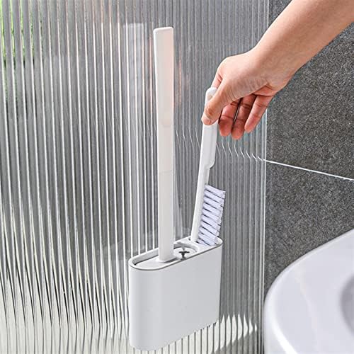 Escova de vaso sanitário zukeems tpr tpr pincel parede pendurado em silicone cerdas com suporte rápido de