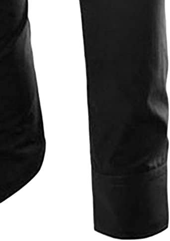 Coringa masculina cor de cor sólida casual camisa de manga longa elegante negócio slim fit shirt button